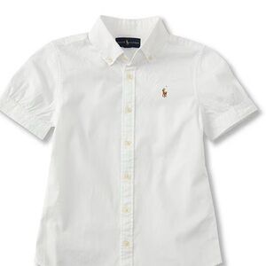 Ralph Lauren Girl Kids White Button Down Shirt